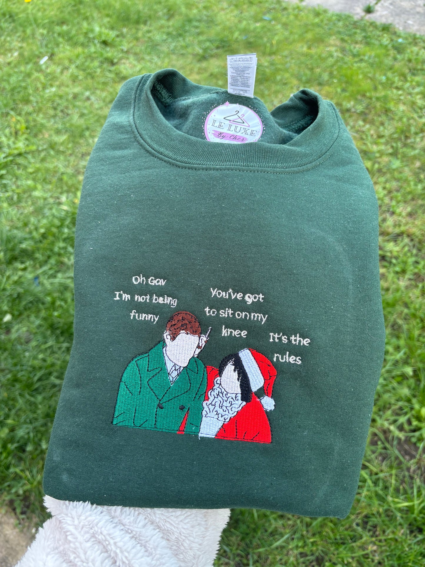 Gavin & Nessa Embroidered T-shirt, Sweatshirt or Hoodie. Forest Green