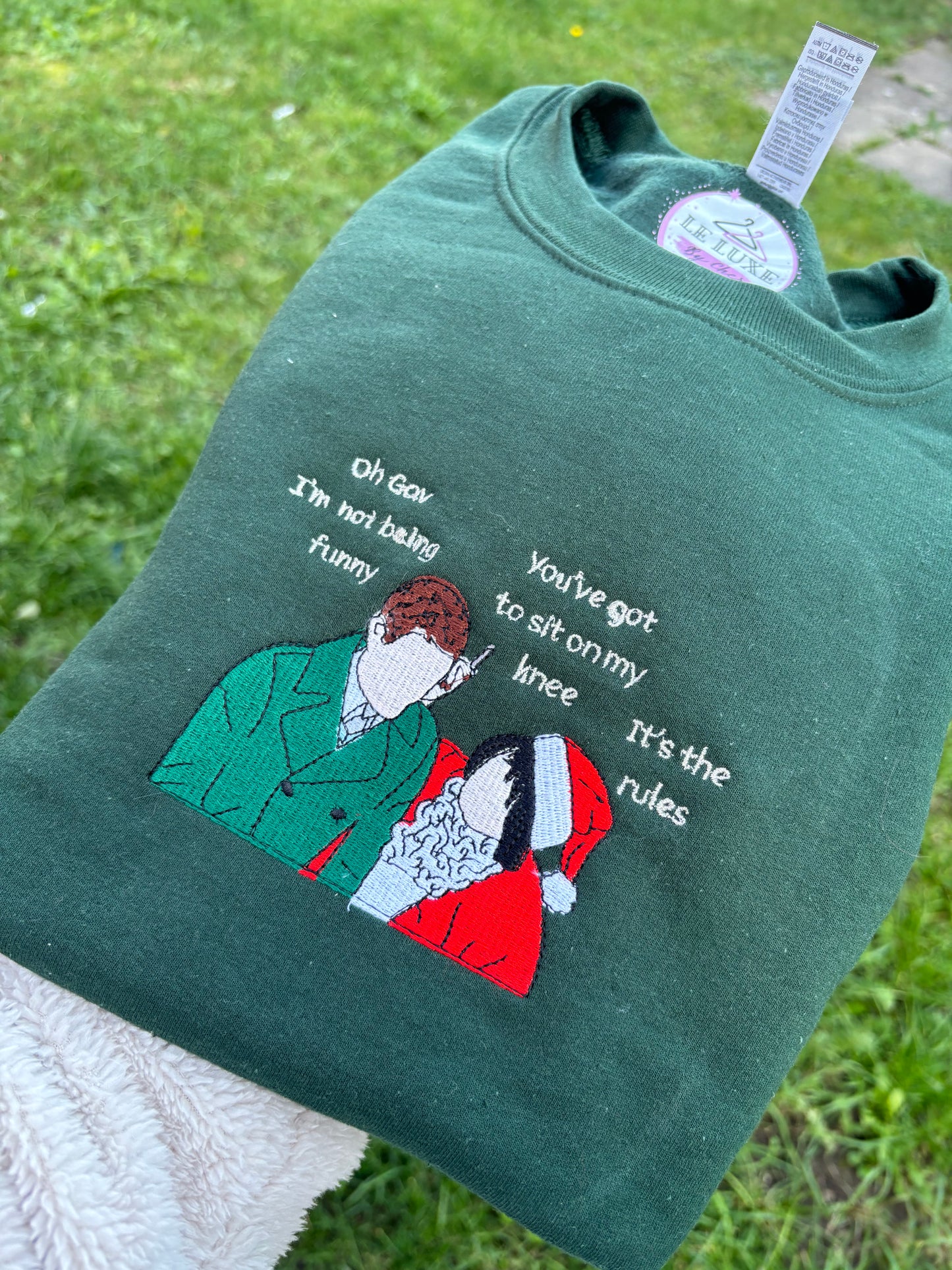 Gavin & Nessa Embroidered T-shirt, Sweatshirt or Hoodie. Forest Green
