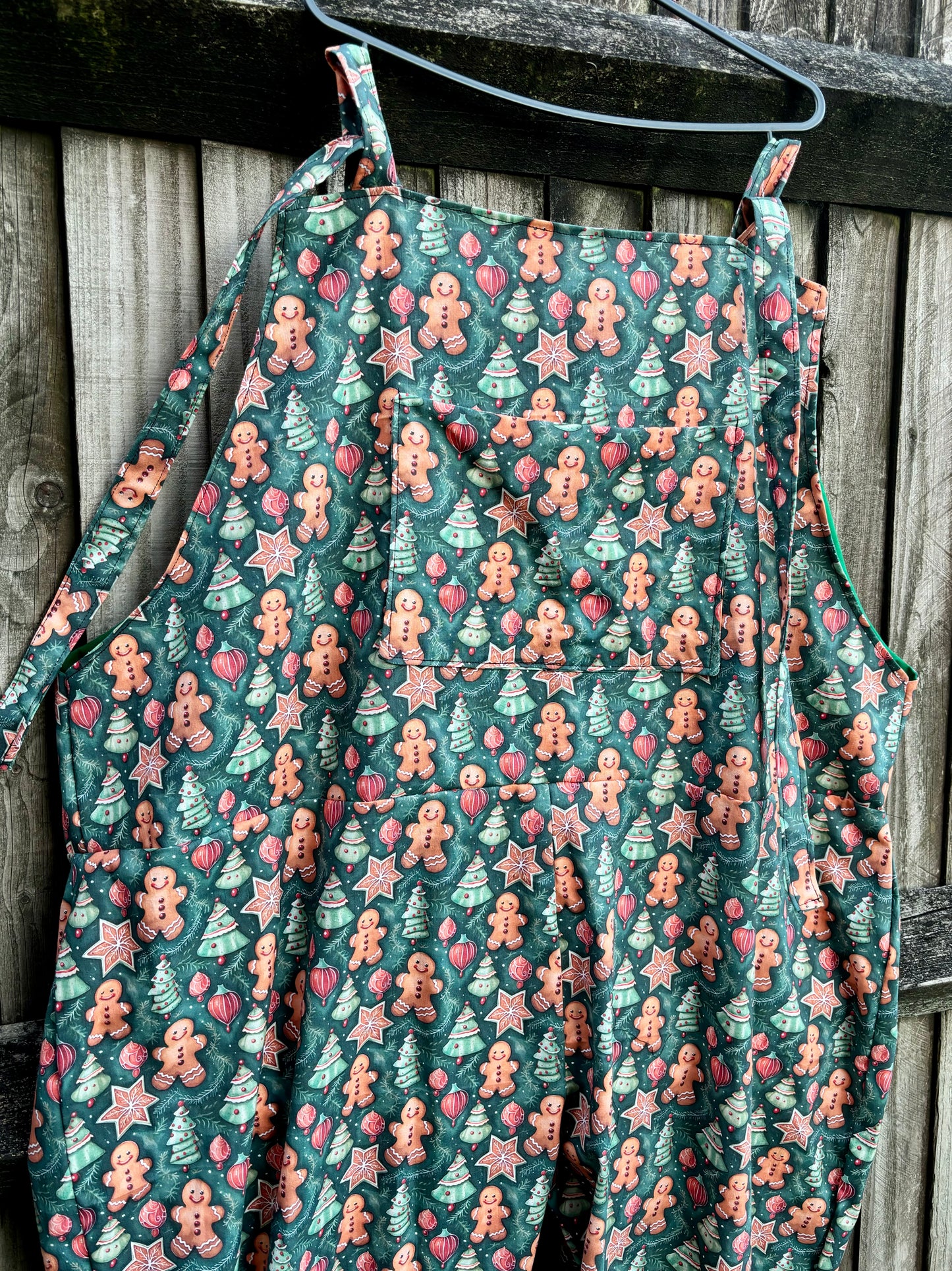 Dungarees - Gingerbread fabric