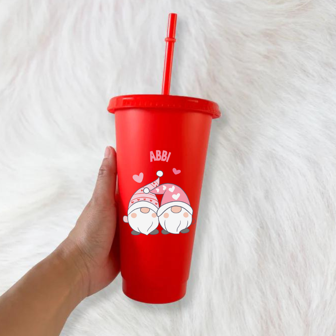 Snack tub and 24oz cold cup set - date night gonk design