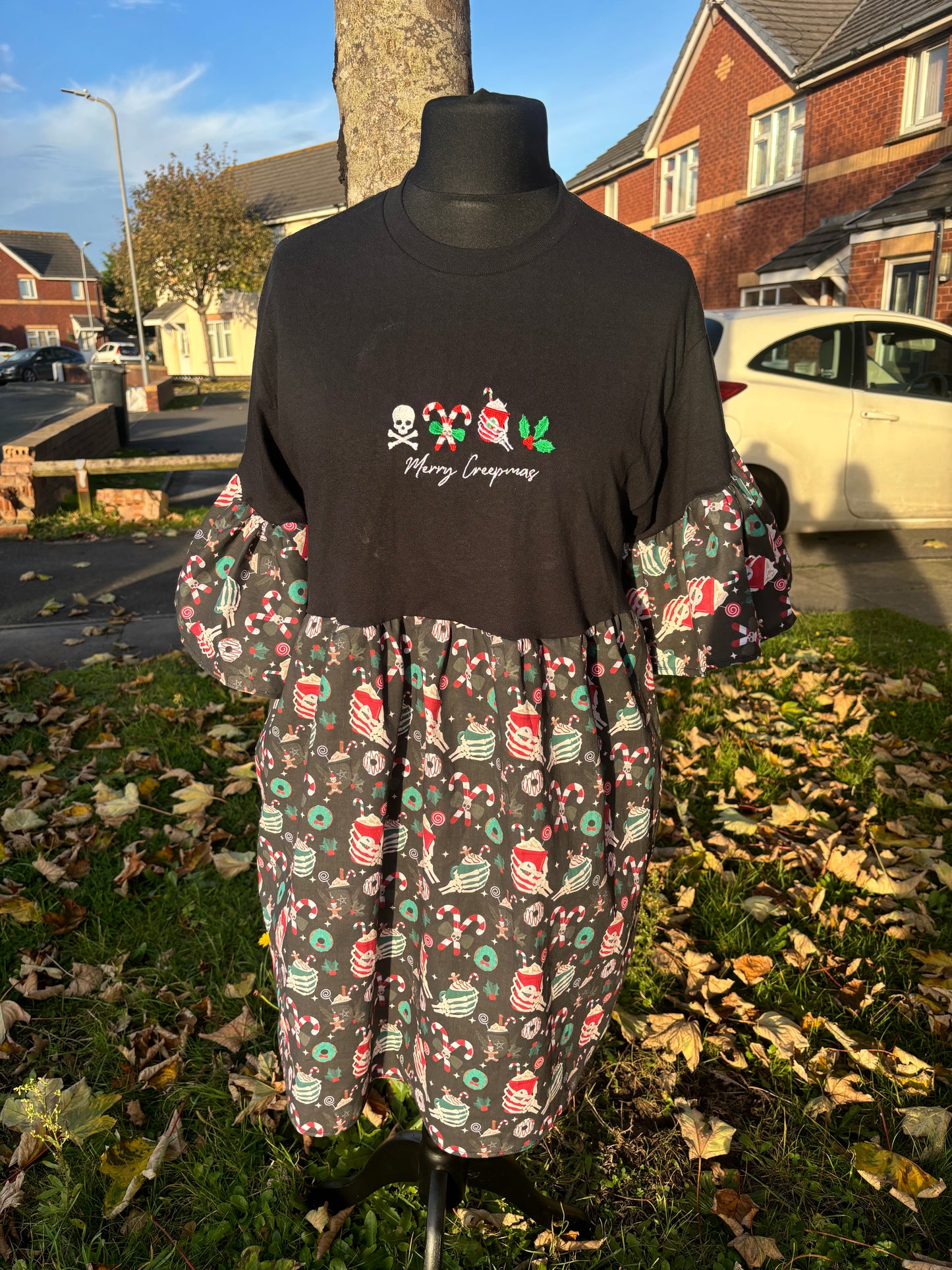 Merry Creepmas Smock Dress