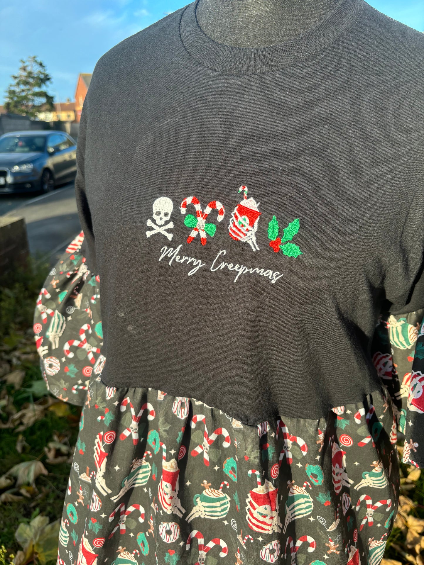 Merry Creepmas Smock Dress
