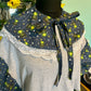 Astro Froggy Puff Sleeve Smock Dress with FREE detachable collar and pockets