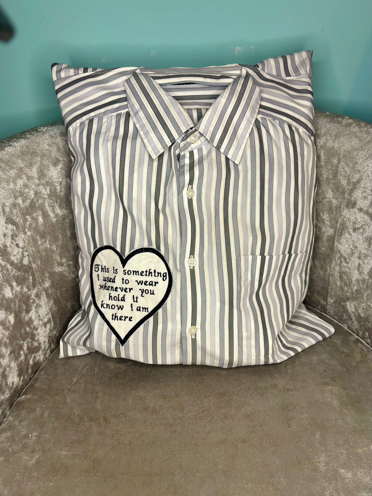 Memory Cushion with optional embroidered heart