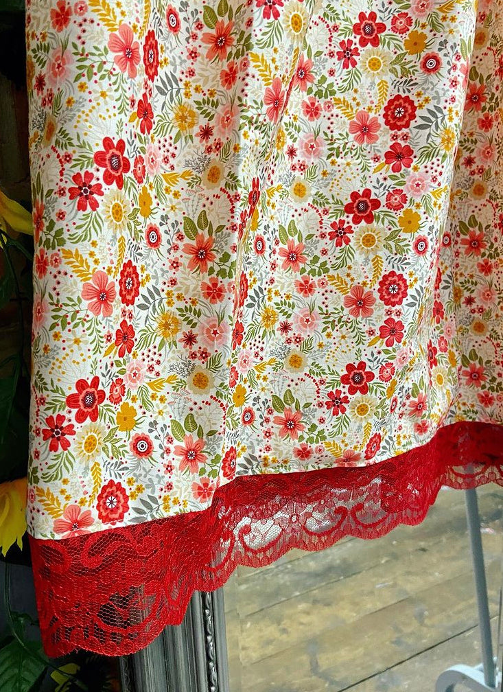 Autumn floral skirt