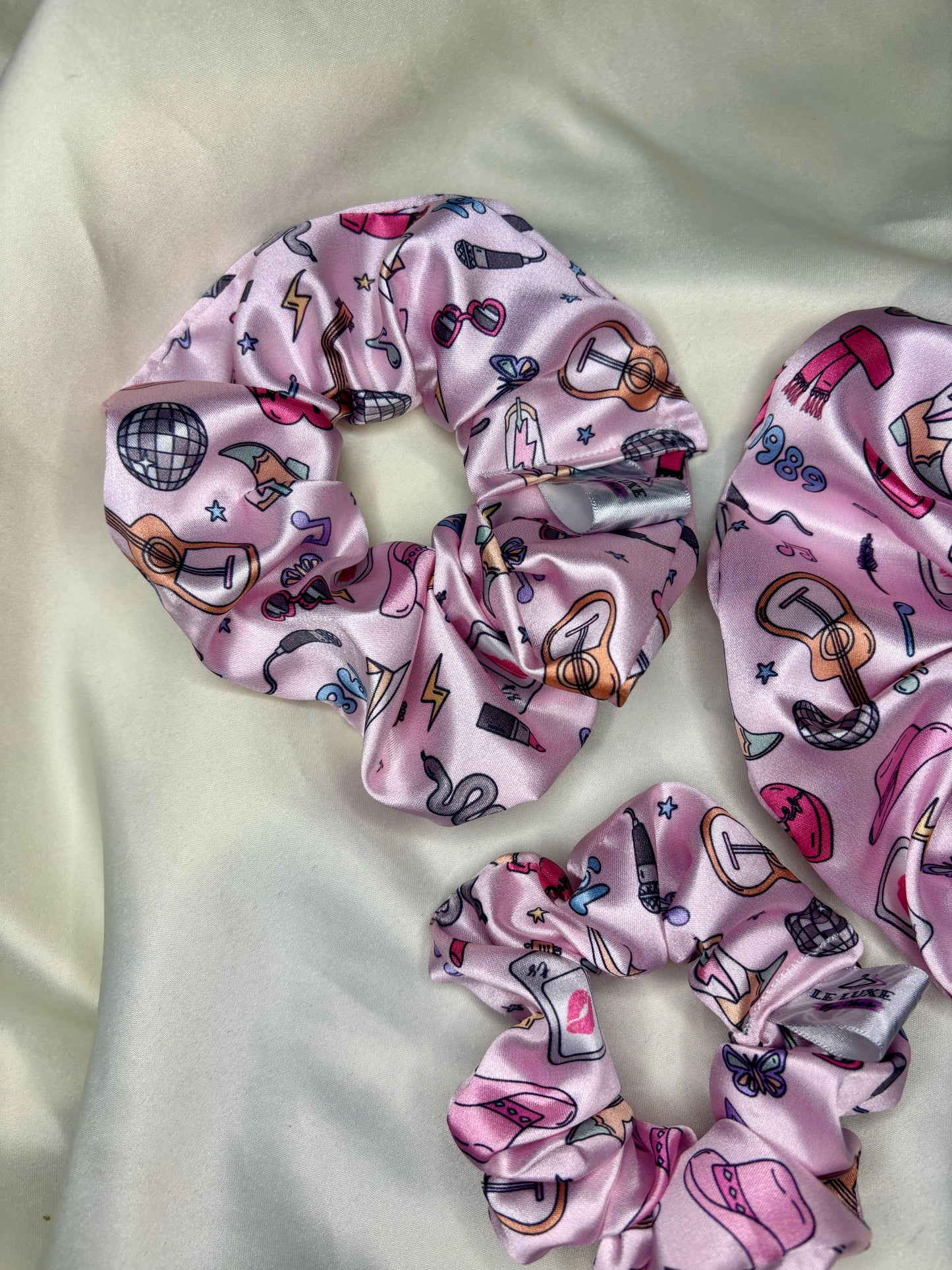 Swift Icons FAUX SILK Scrunchie