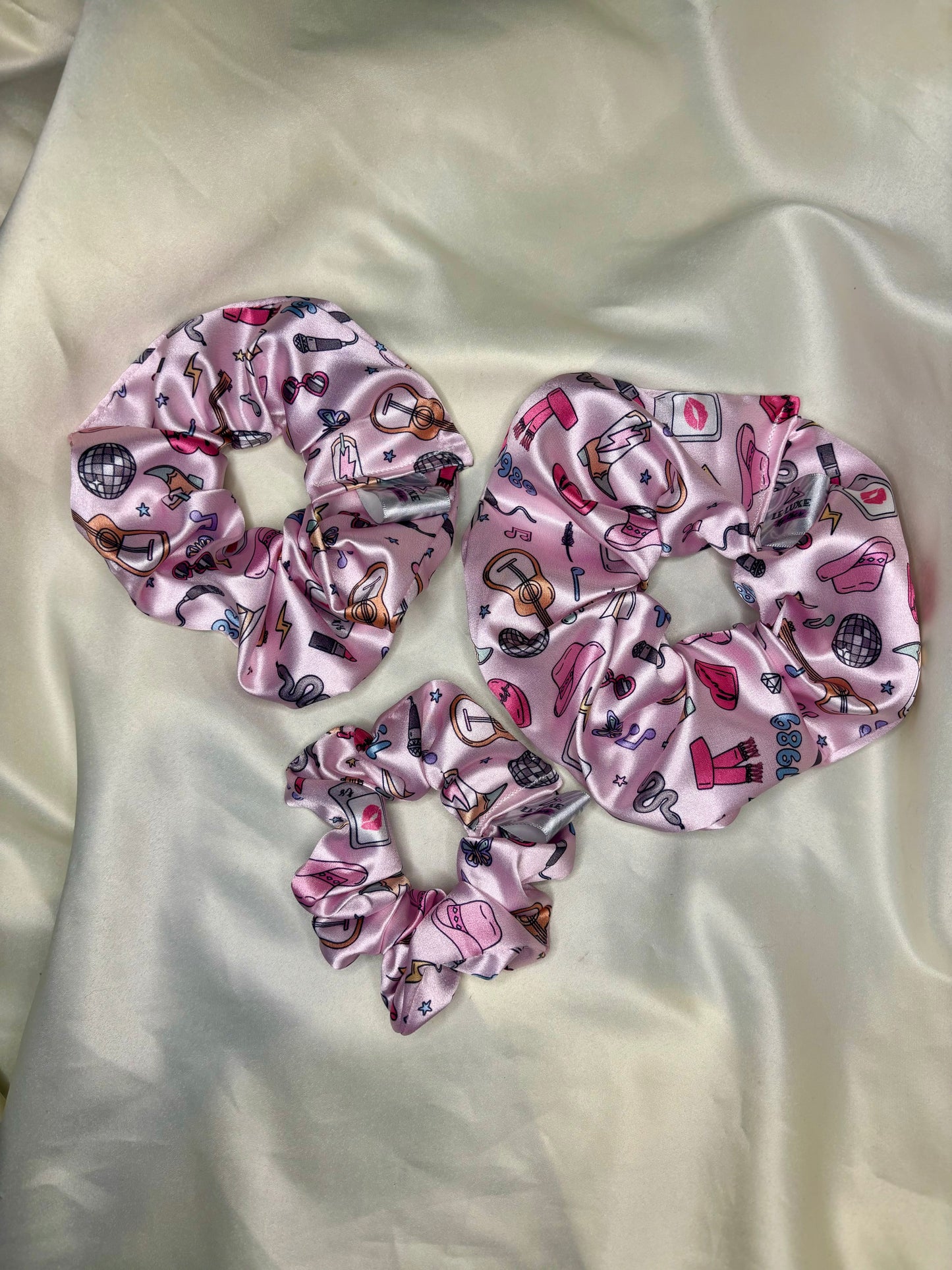 Swift Icons FAUX SILK Scrunchie