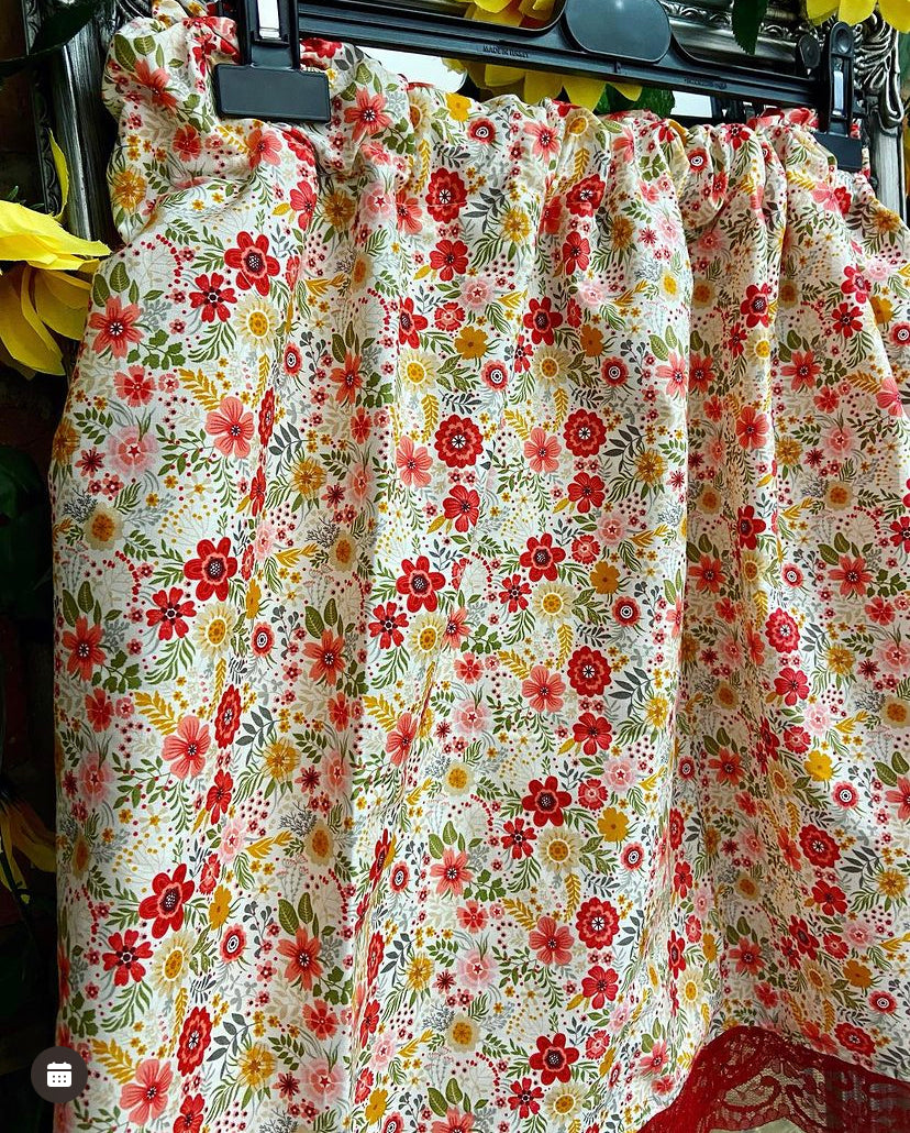 Autumn floral skirt