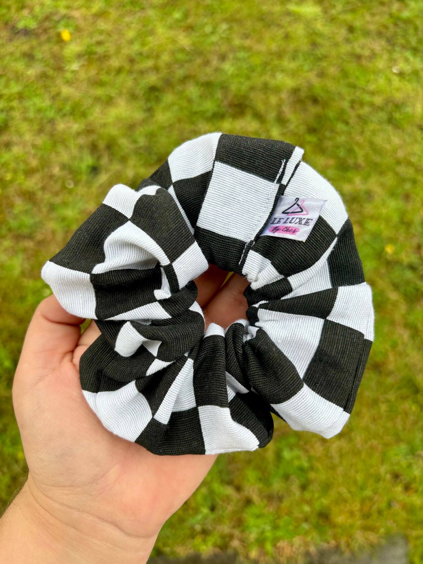 Checkerboard Scrunchies 100% cotton
