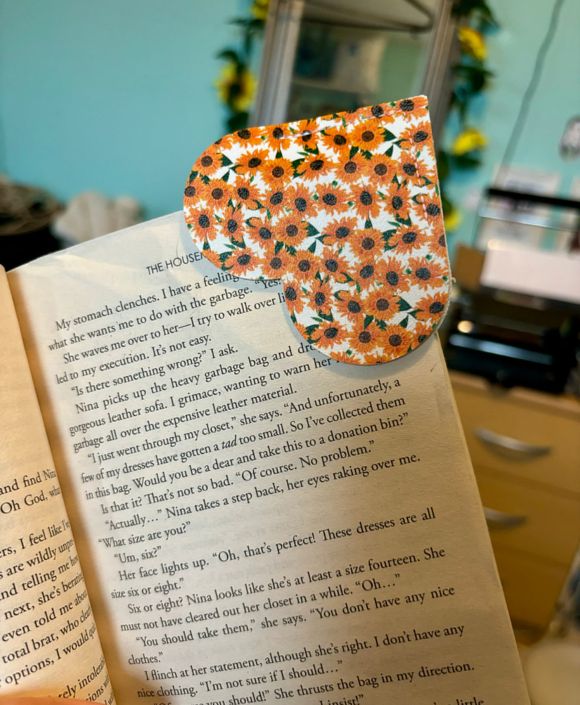 Heart magnetic Faux leather bookmarks (multiple designs)