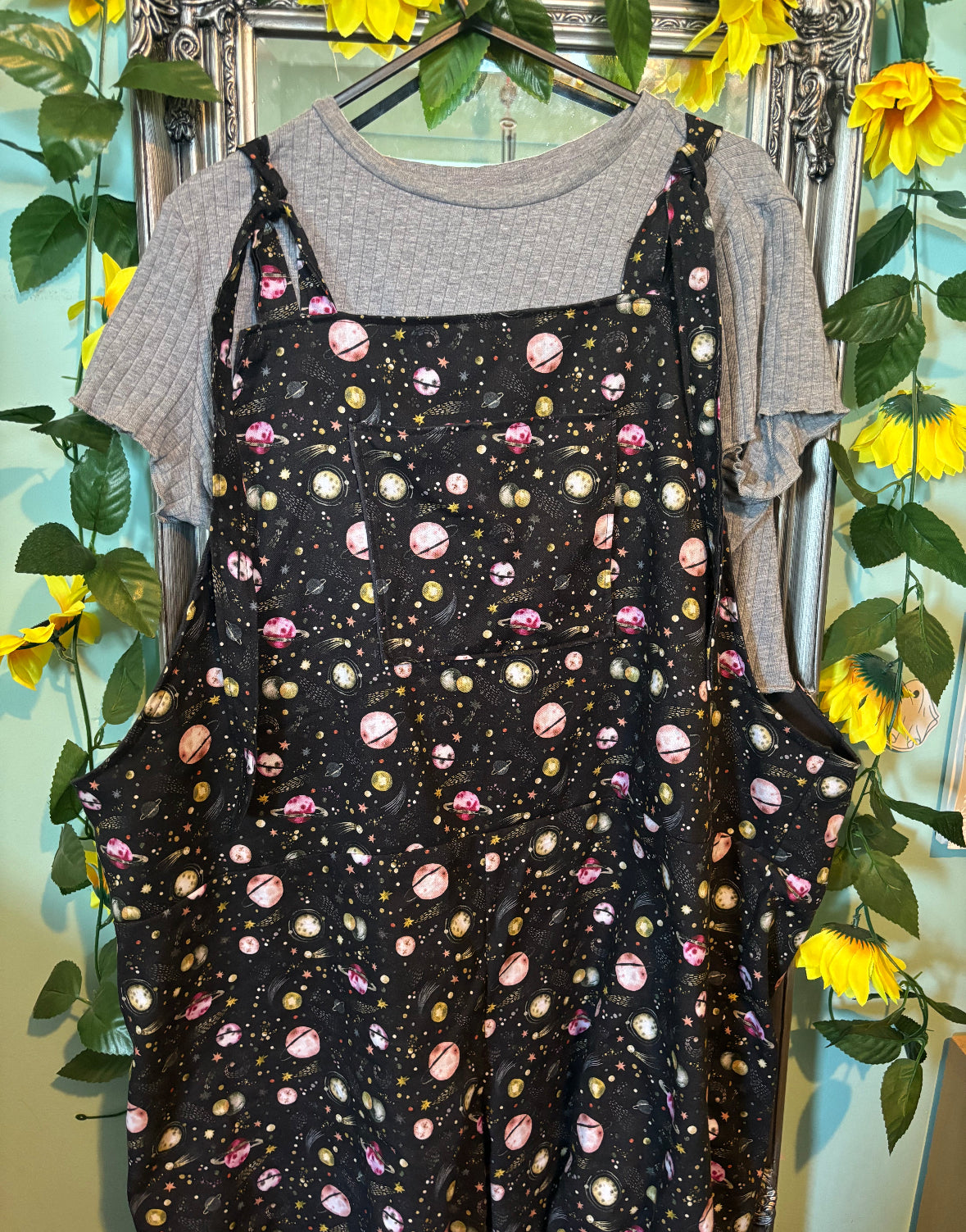 Dungarees - Galaxy fabric