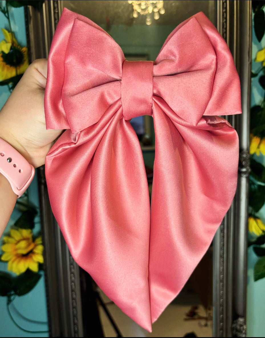 XL Duchess Silk hair bow barrette