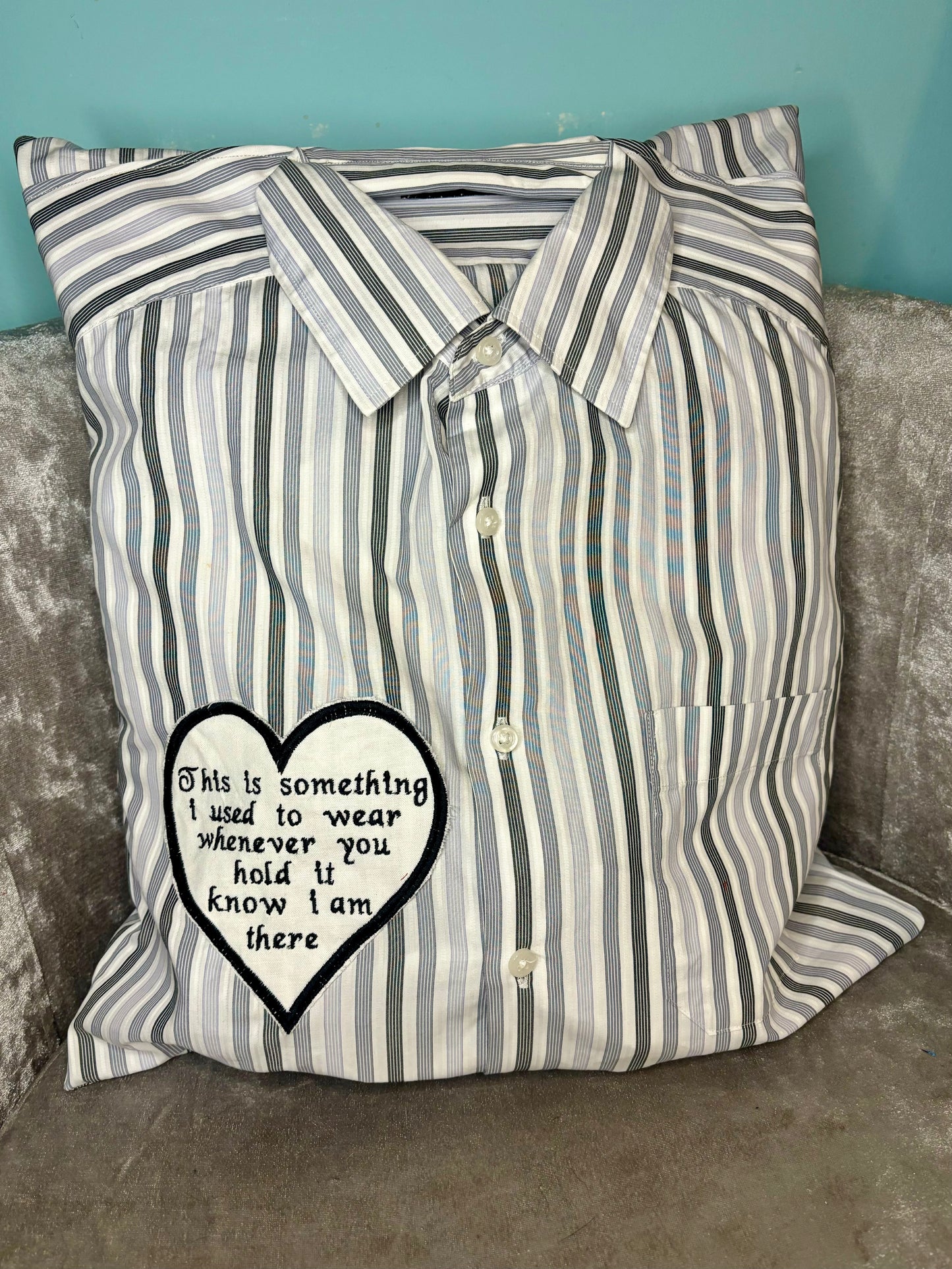 Memory Cushion with optional embroidered heart