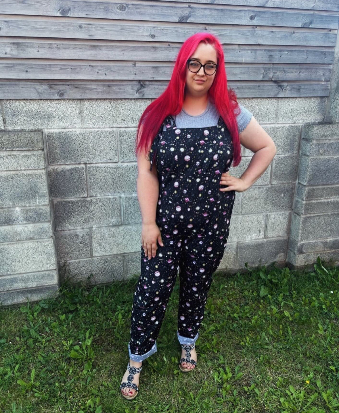 Dungarees - Galaxy fabric