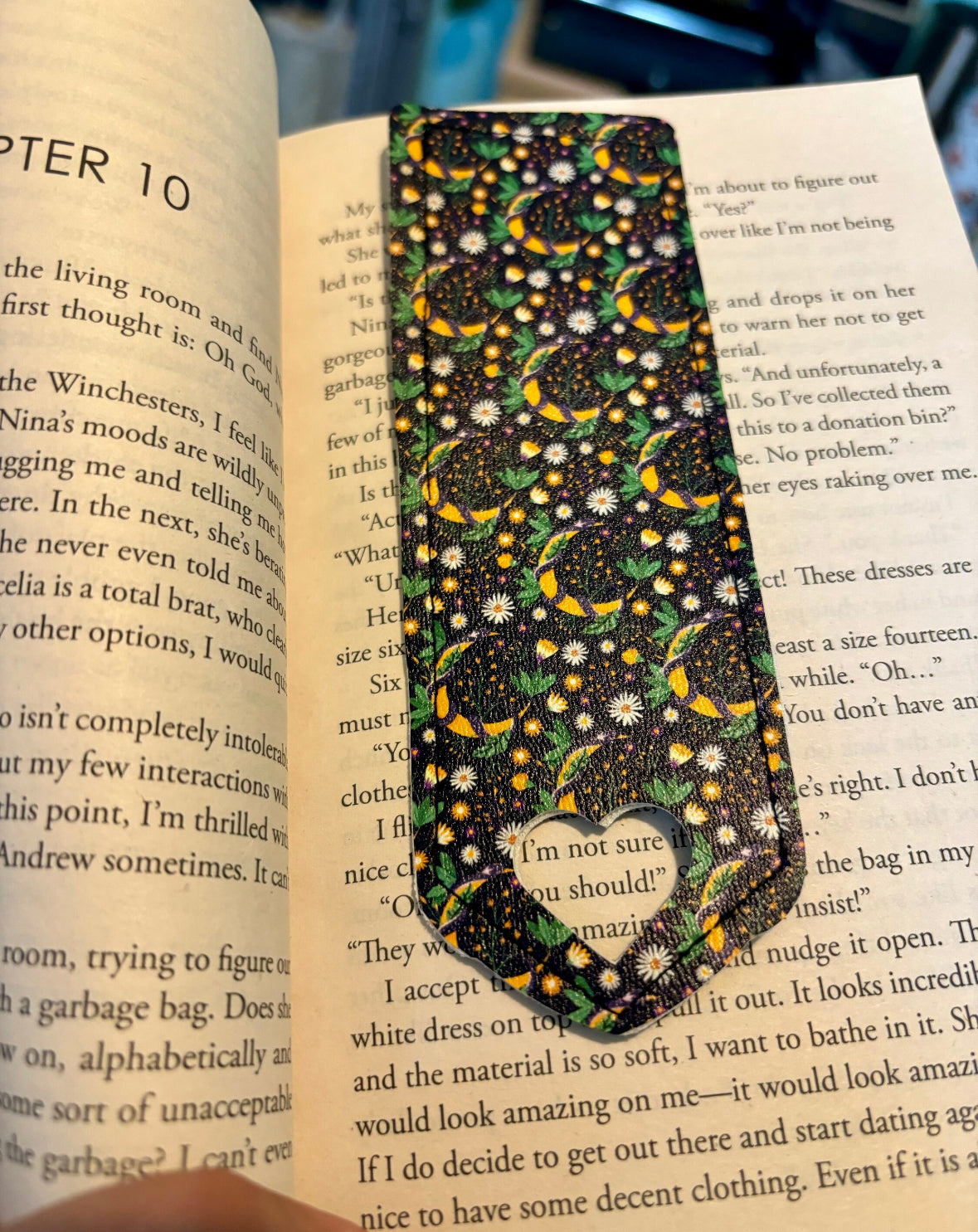 Faux leather bookmarks (multiple designs)