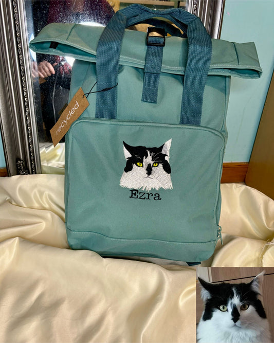 Custom Pet Portrait Backpack
