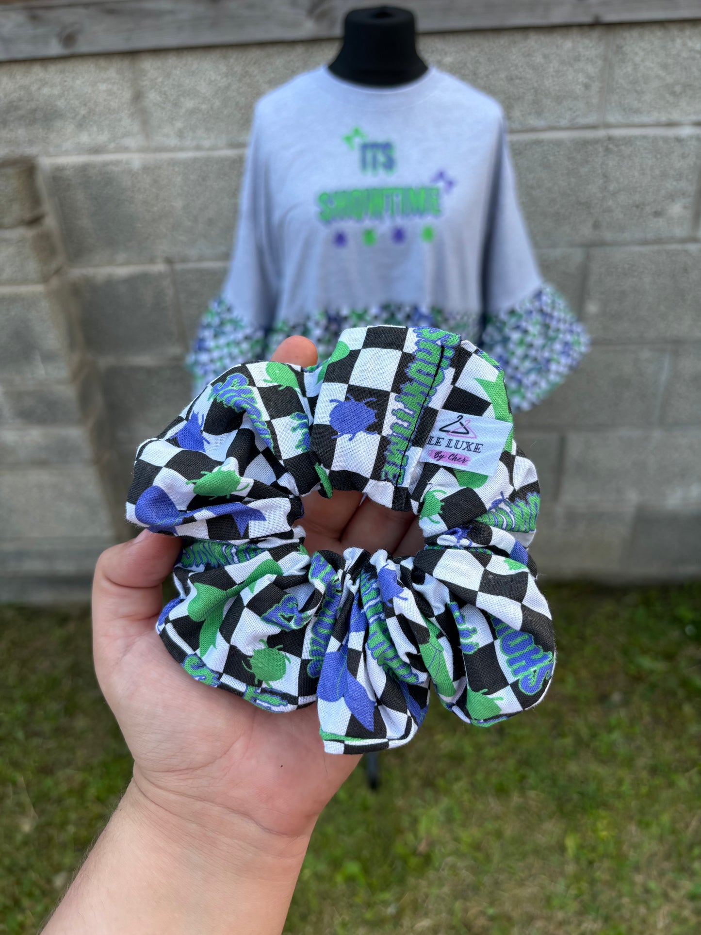 ITS SHOWTIME 100% cotton Scrunchie