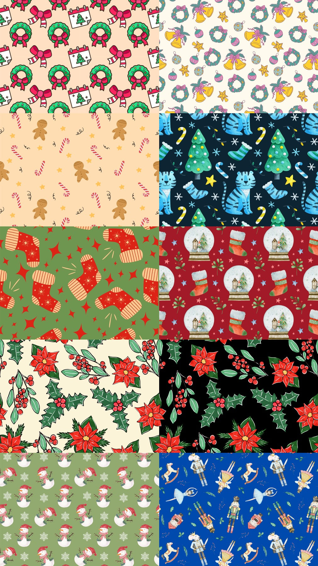 Available Christmas fabrics