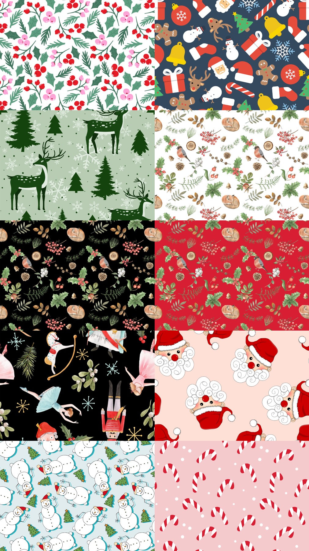 Available Christmas fabrics