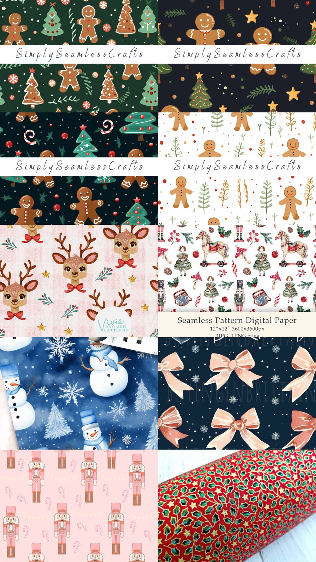 Available Christmas fabrics