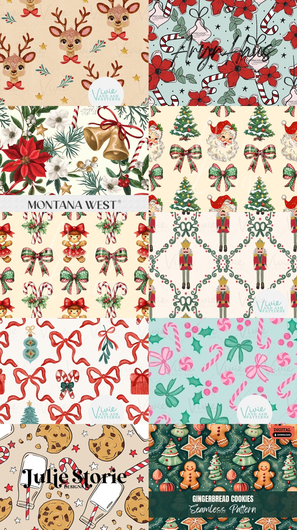Available Christmas fabrics