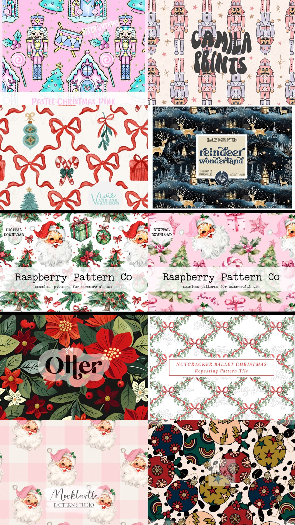 Available Christmas fabrics