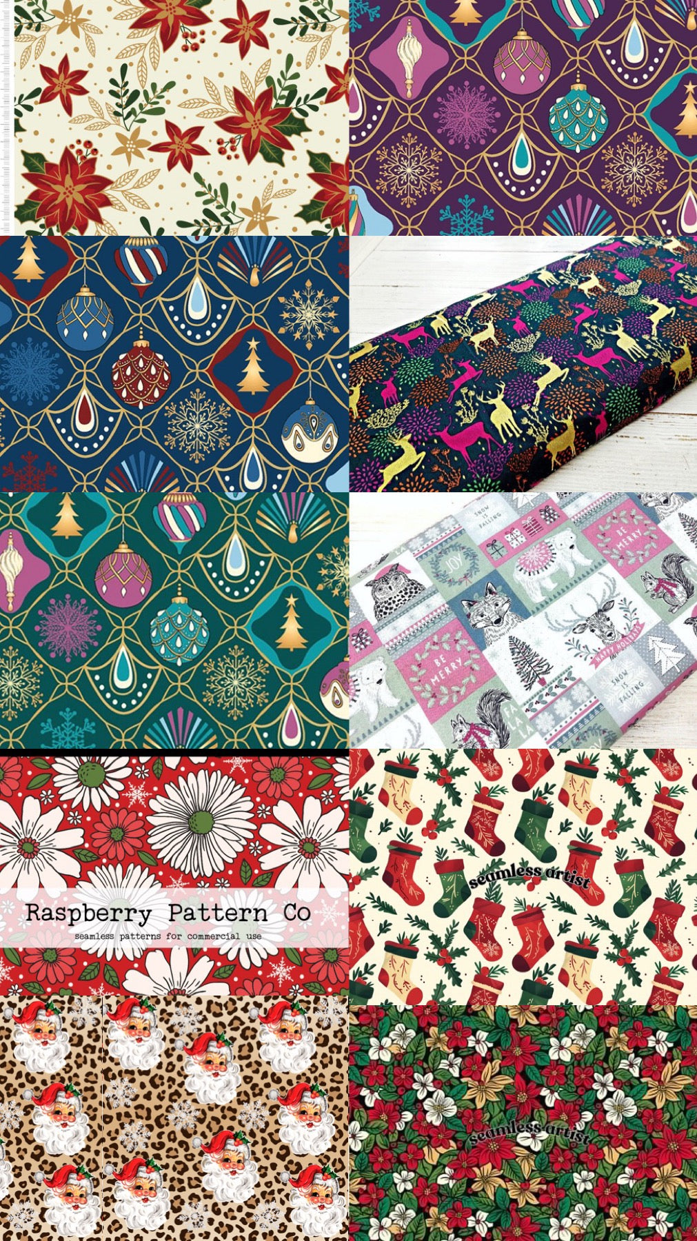 Available Christmas fabrics