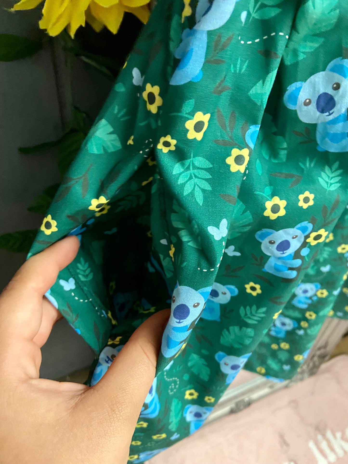 Baby doll dress - Koala fabric
