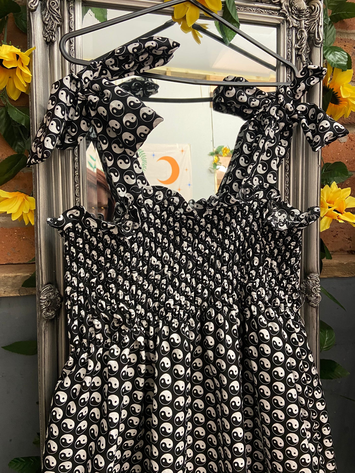 Shirred Cami Maxi Dress - Yin Yang Fabric