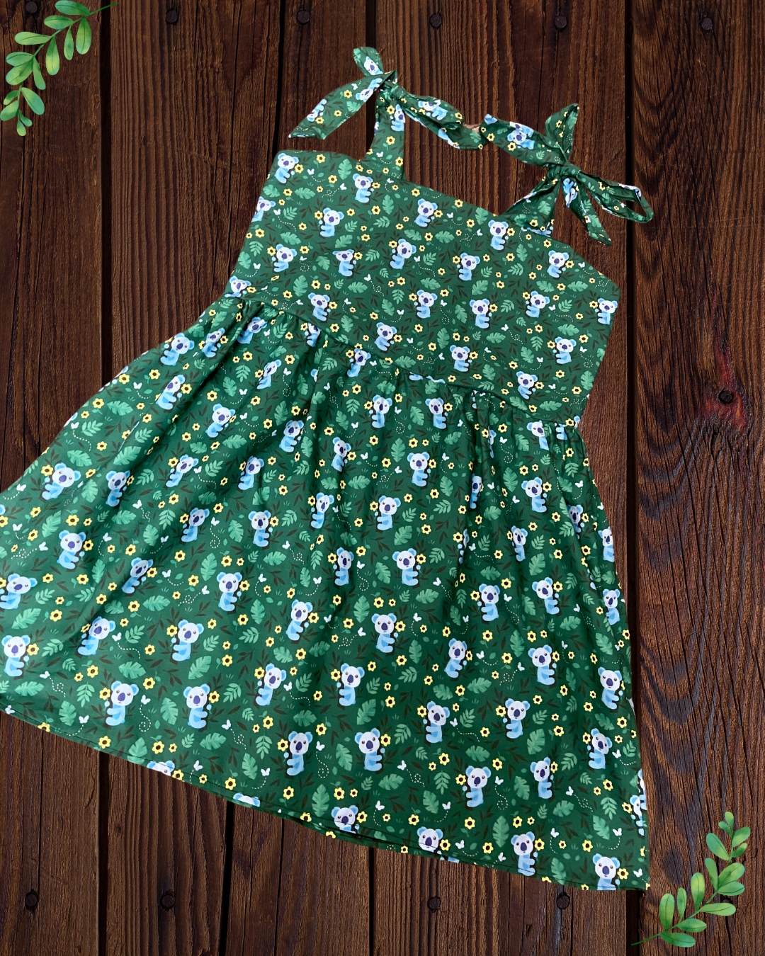 Baby doll dress - Koala fabric