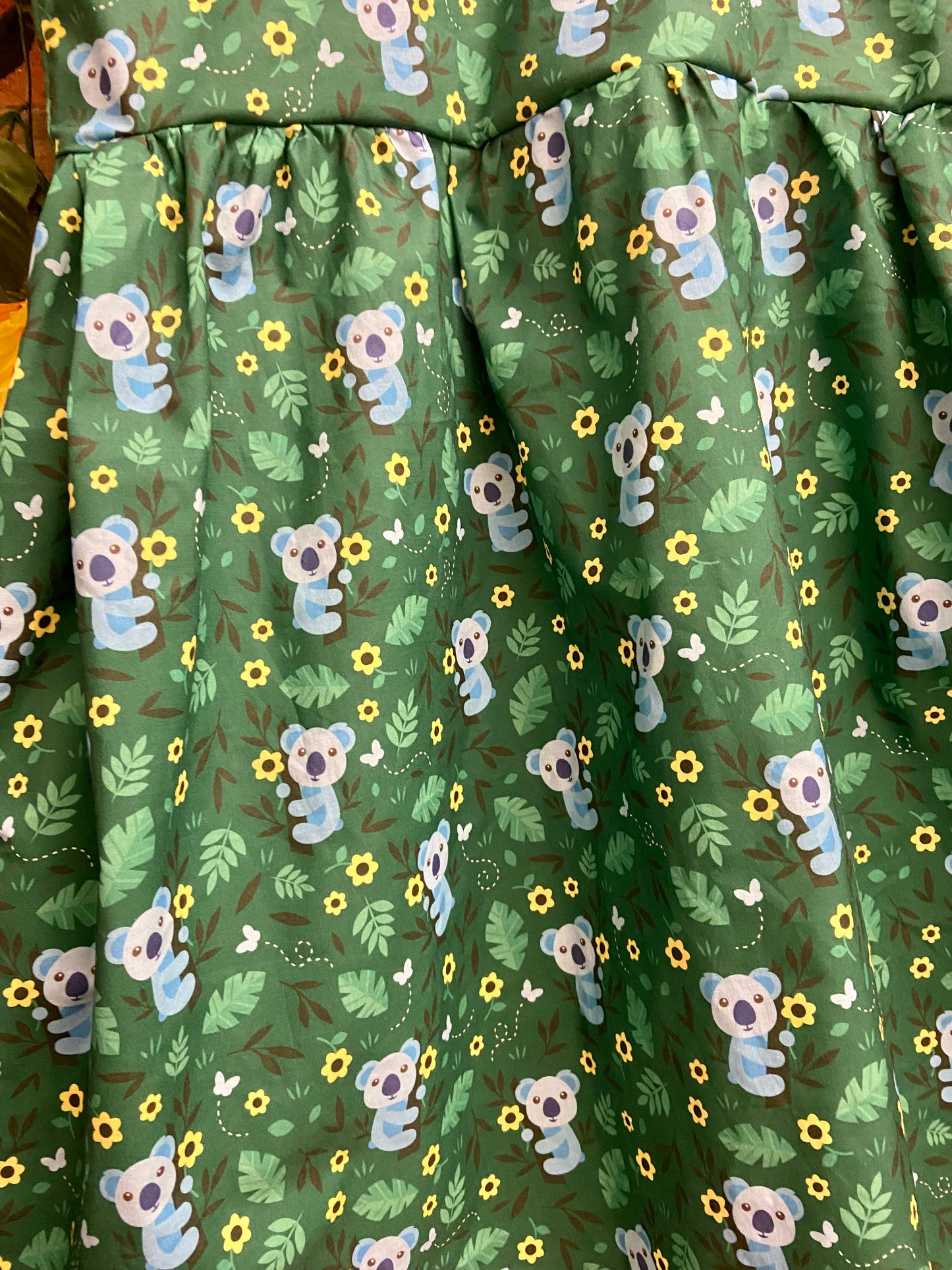 Baby doll dress - Koala fabric