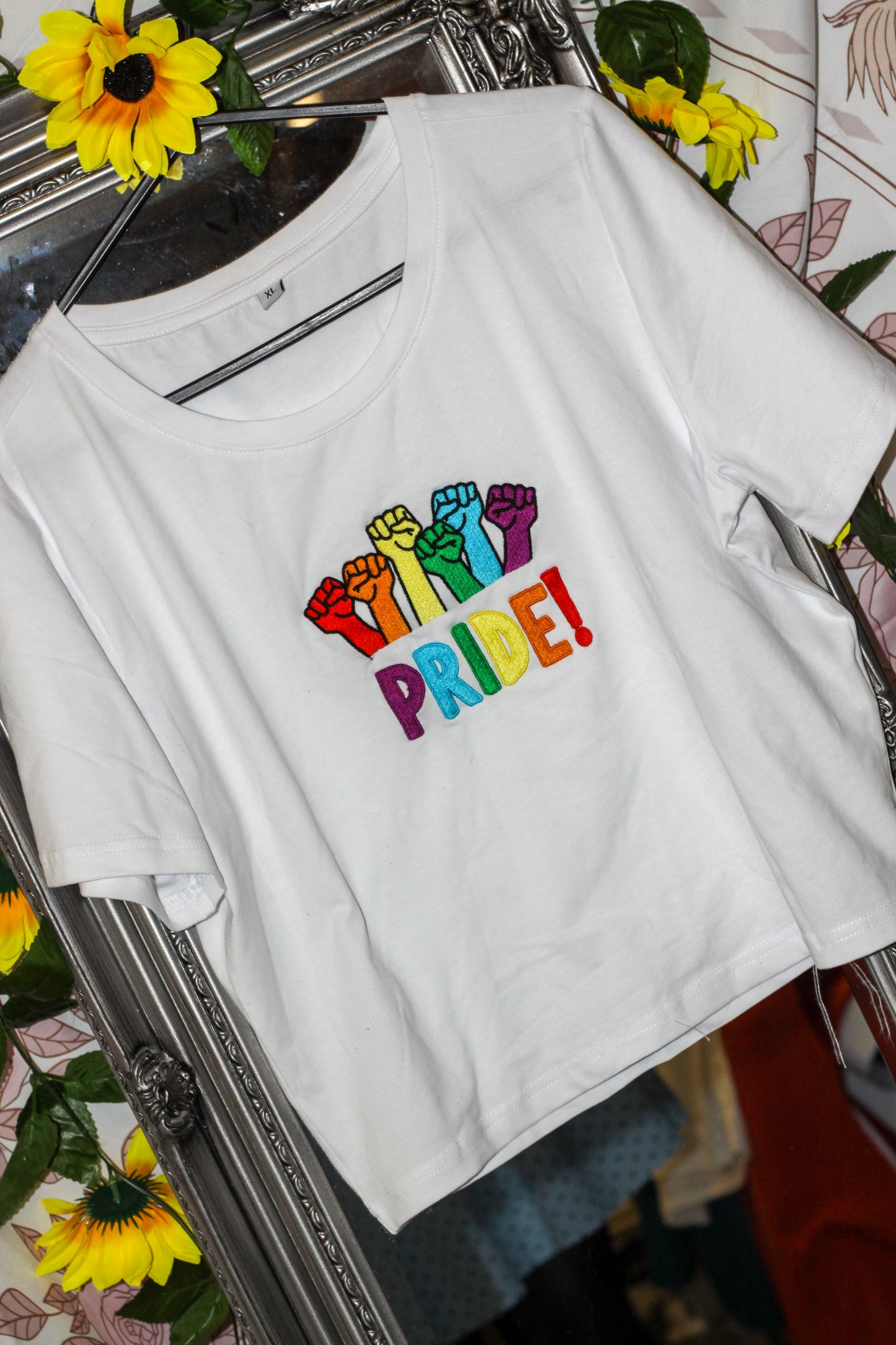 PRIDE fitted crop top