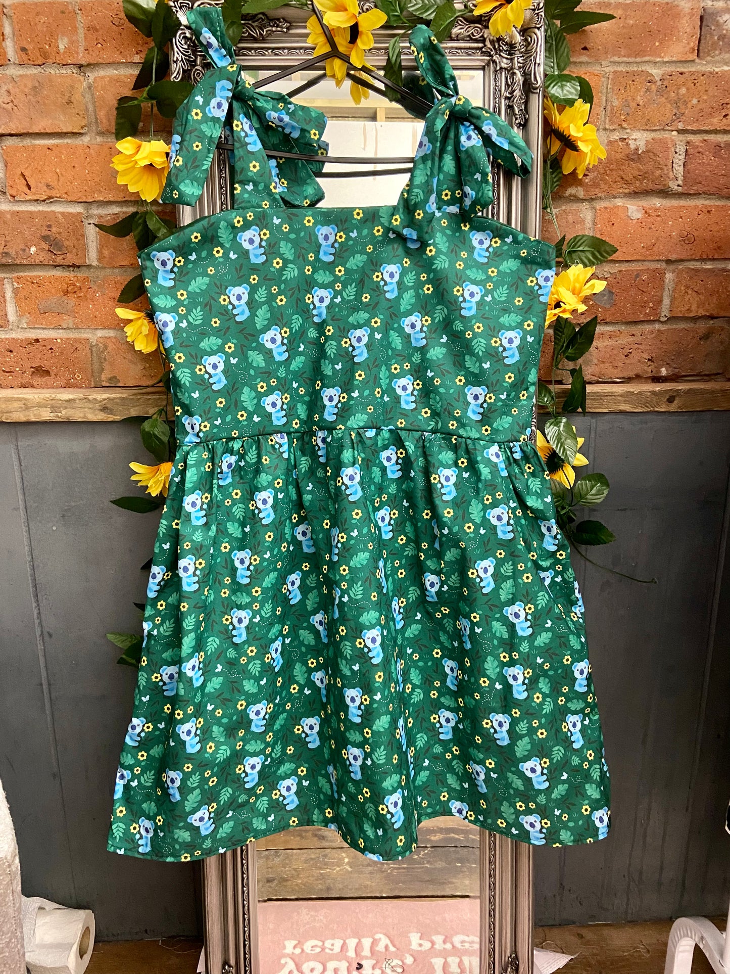 Baby doll dress - Koala fabric