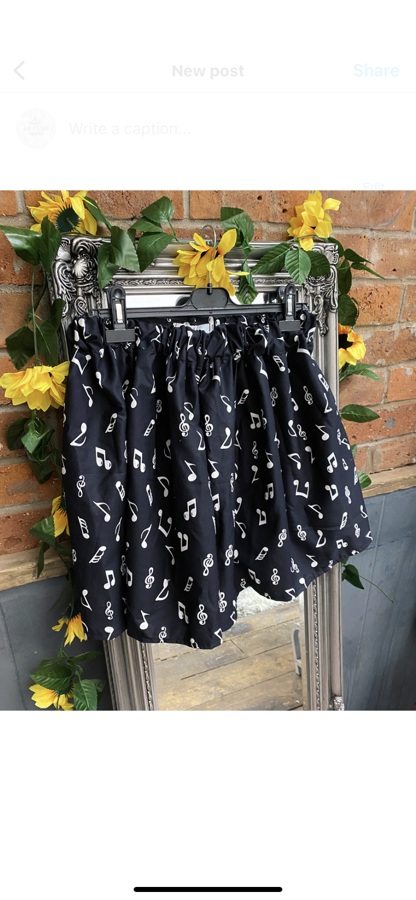 Music Notes skirt