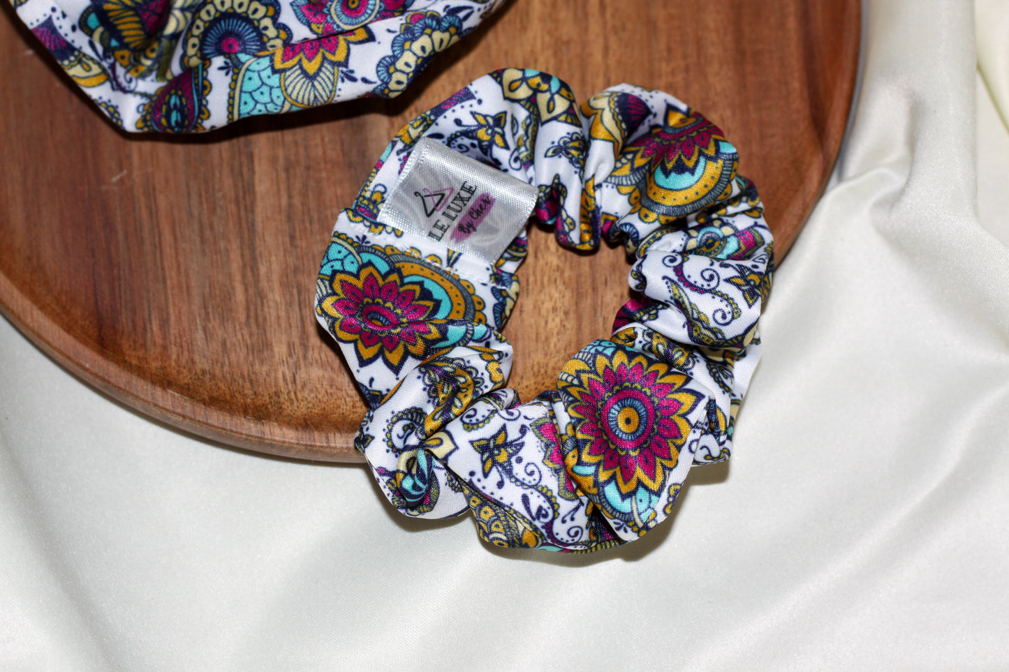 COTTON Paisley Scrunchie