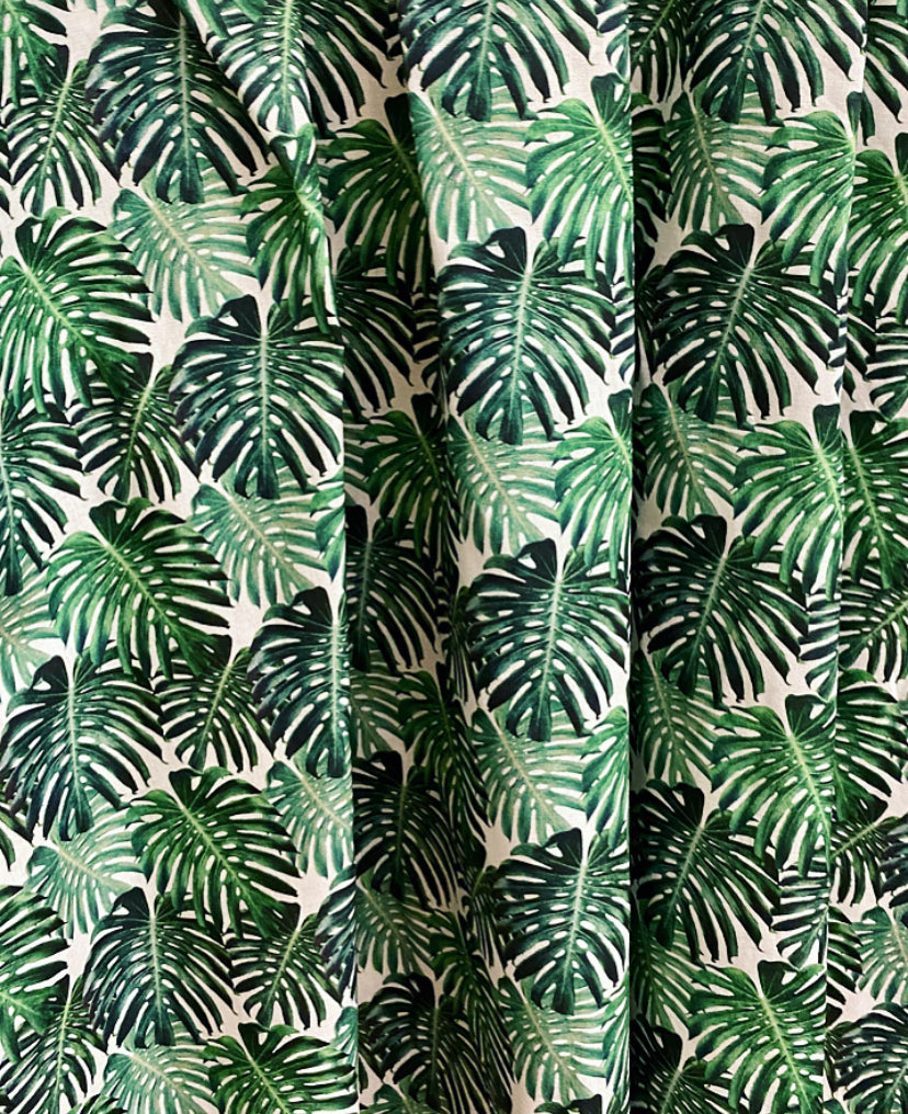 Tropical Leaves Smock dress