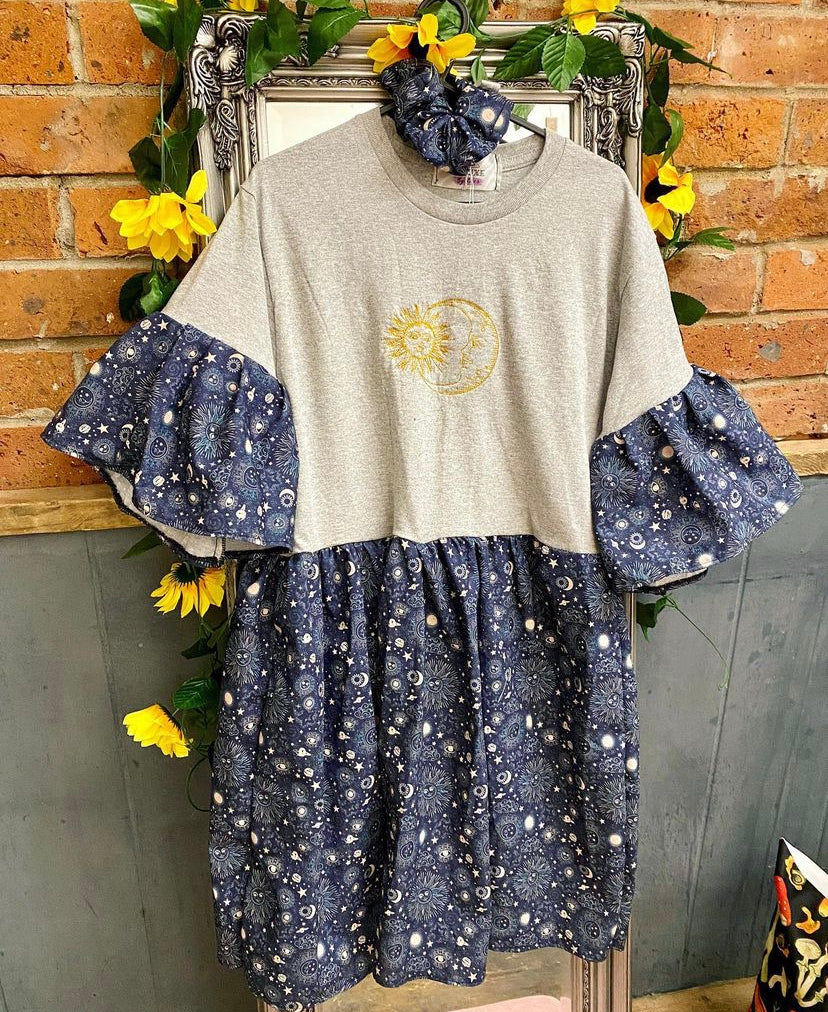 Sun and Moon Smock dress
