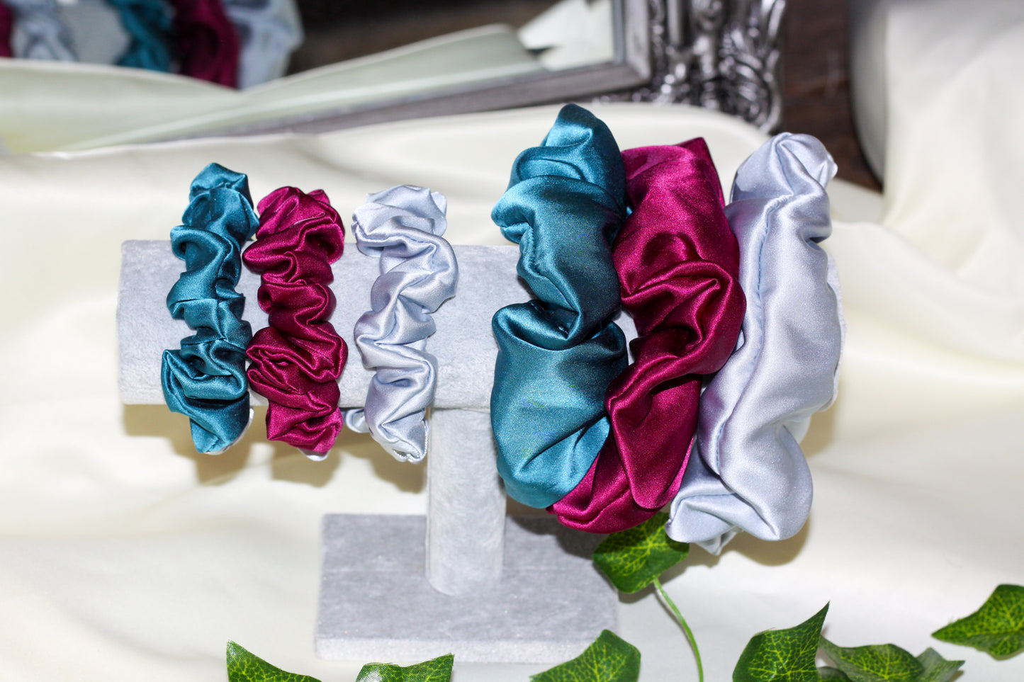 100% Pure Mulberry Silk scrunchies