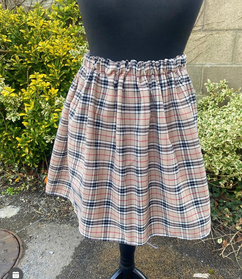 Caramel Tartan skirt