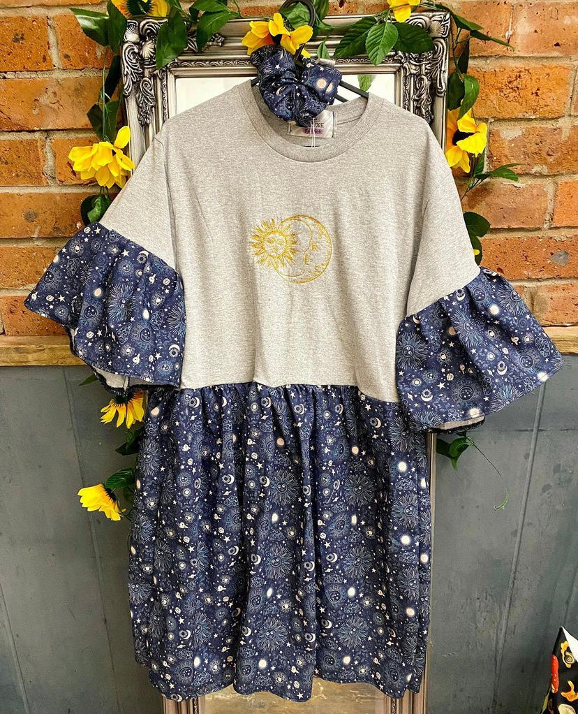 Sun and Moon Smock dress