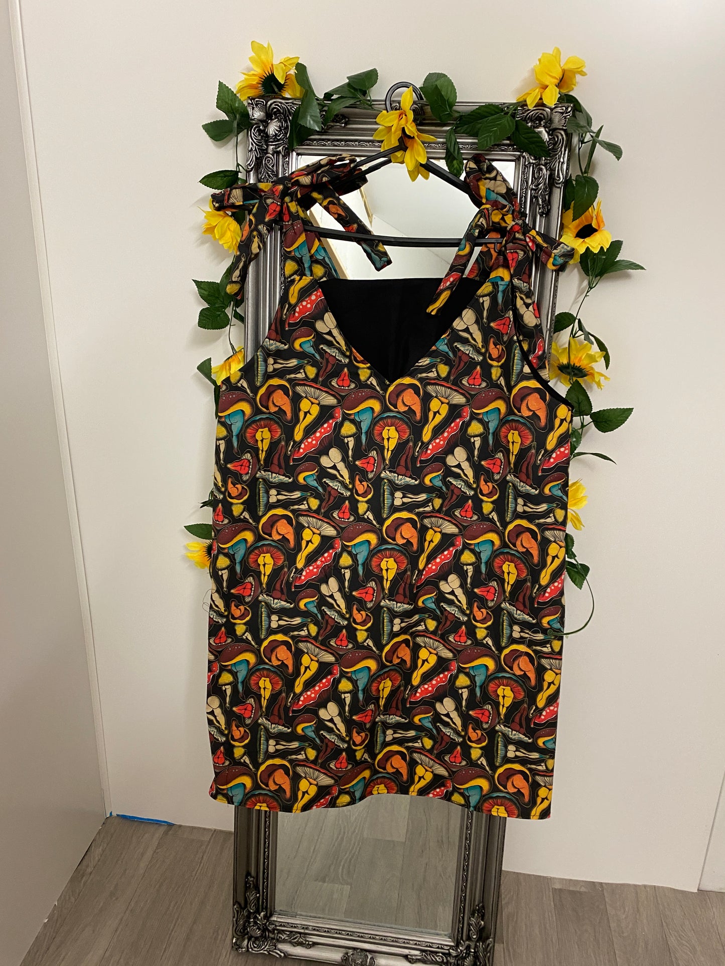 Frankie Slip Dress - Sexy Mushroom fabric