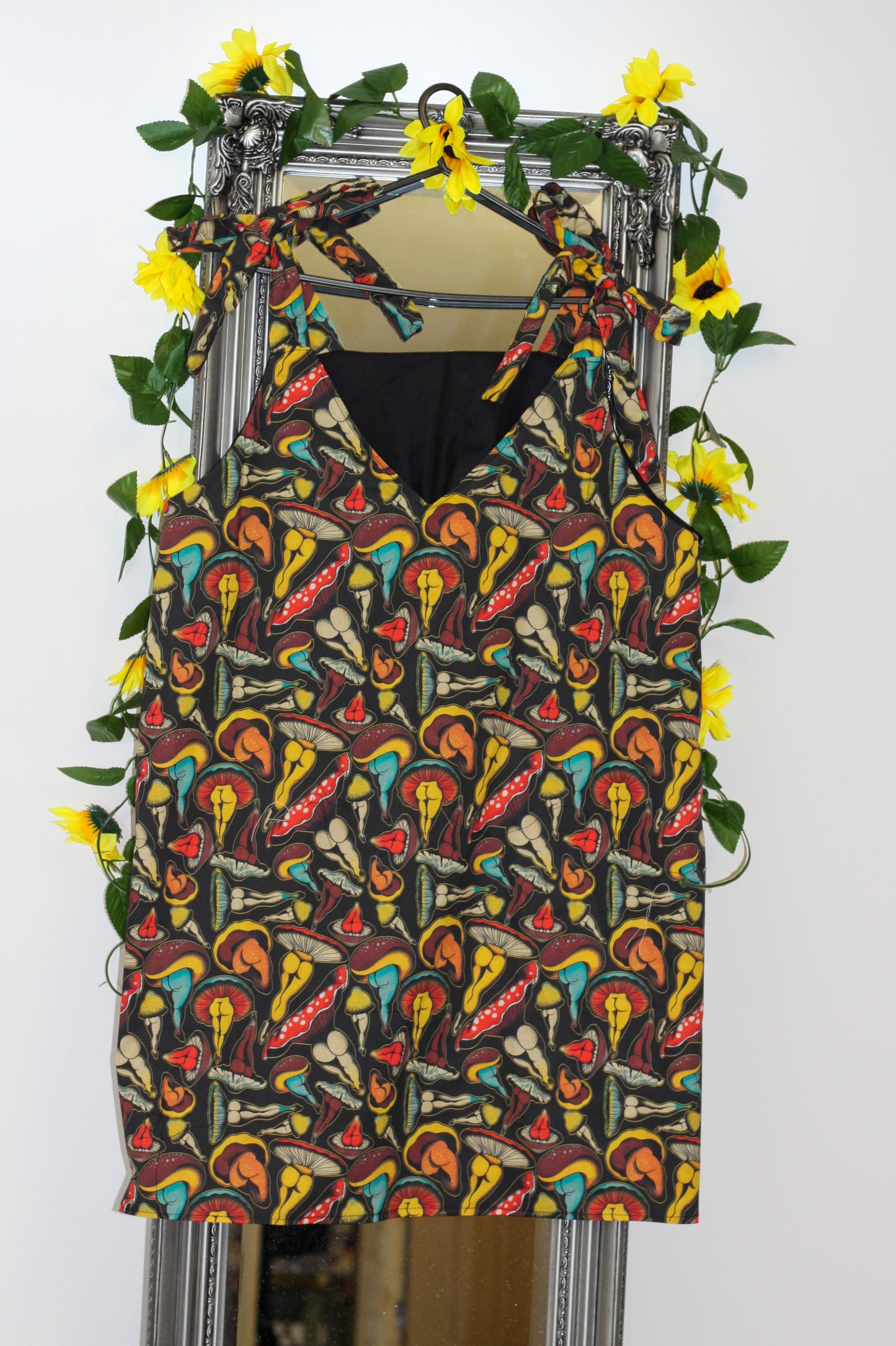 Frankie Slip Dress - Sexy Mushroom fabric