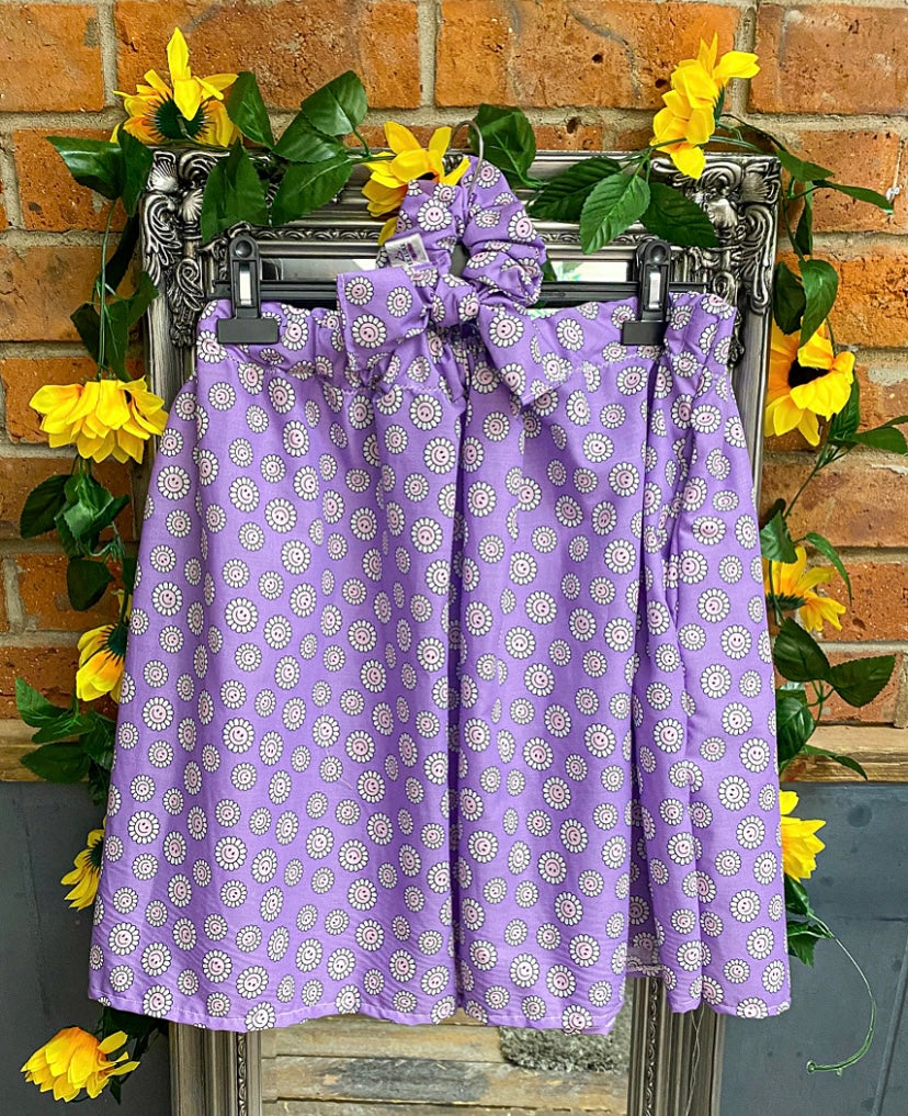 Purple Daisies skirt