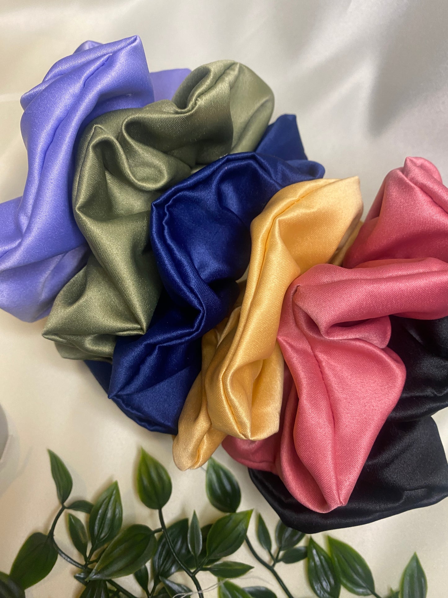 Dusky Pink - premium duchess silk scrunchie
