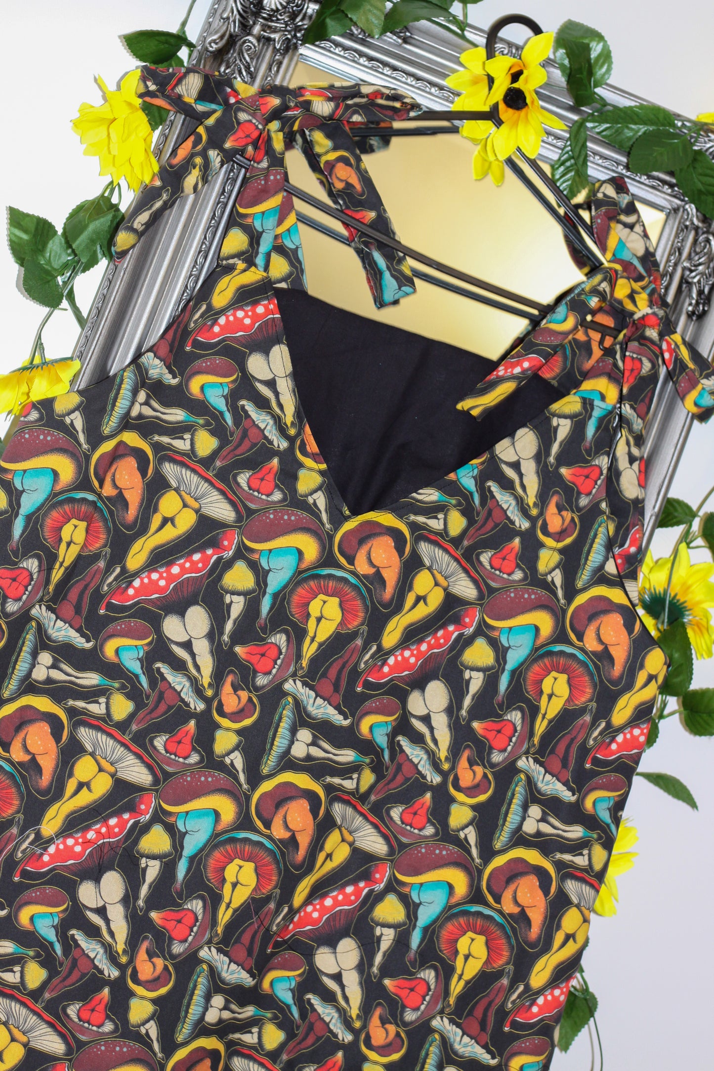Frankie Slip Dress - Sexy Mushroom fabric