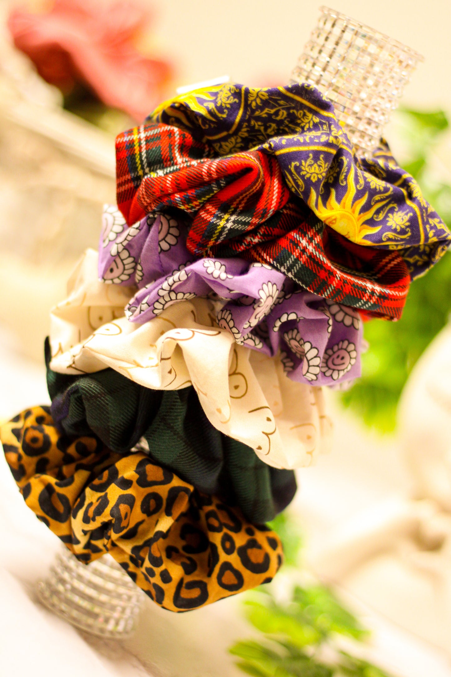 Mystery cotton scrap scrunchies