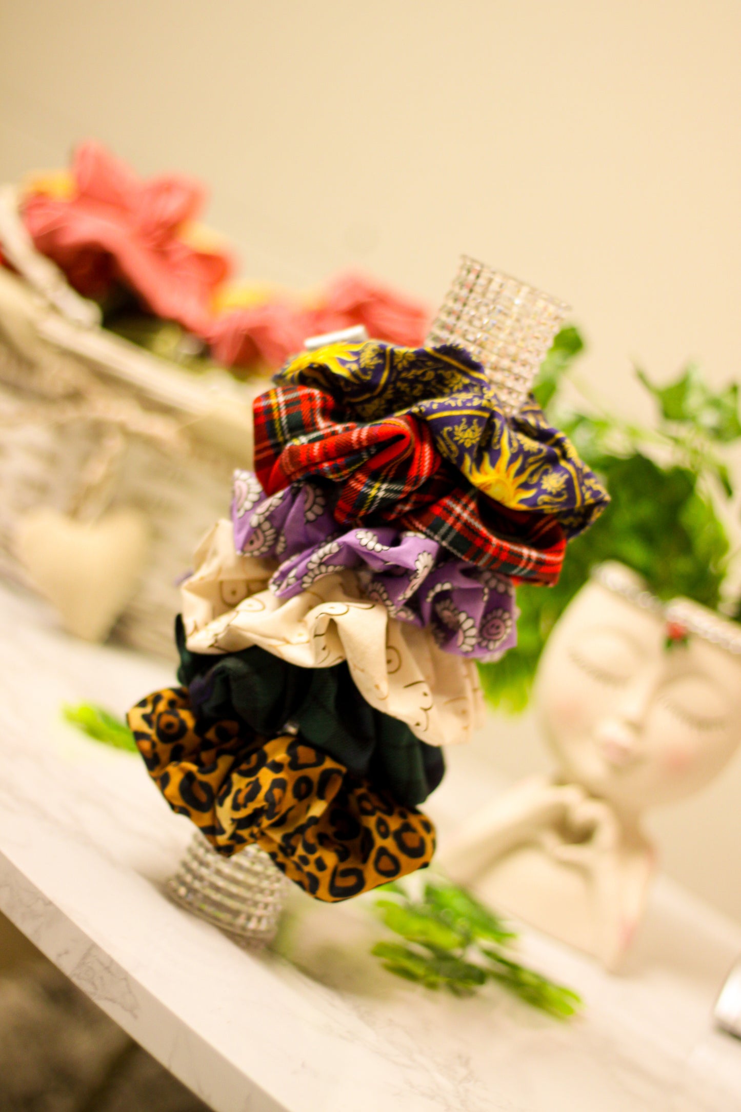 Mystery cotton scrap scrunchies