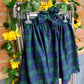 Green and Navy Scottish Tartan skirt