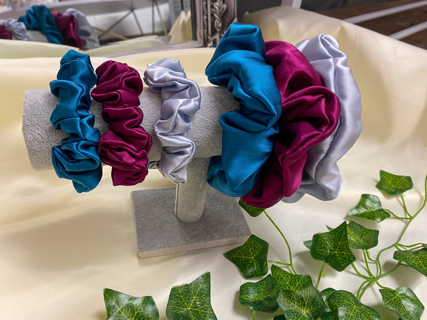 100% Pure Mulberry Silk scrunchies
