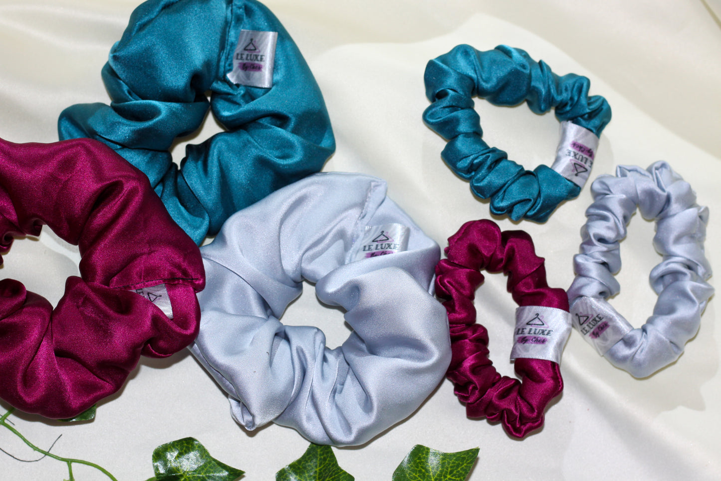 100% Pure Mulberry Silk scrunchies